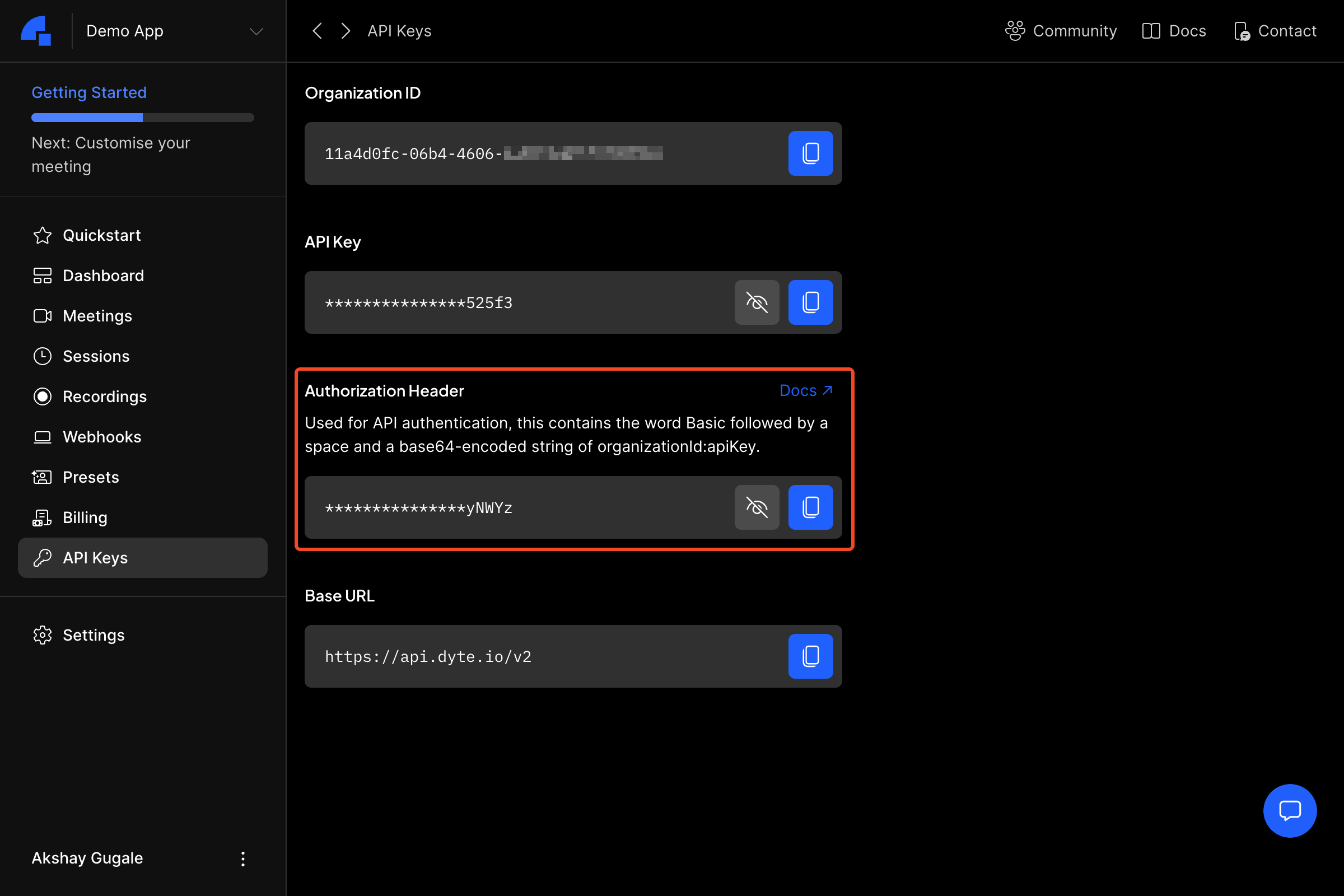 Auth Header